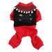 Chicmine Pet Jumpsuit Winter Warm Jumpsuit Super Soft Puppy Jumpsuit Windproof Winter Warm Four-legged Dog Rompers Christmas Pet Clothing