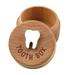 Home Decor Tooth Fairy Box 3D Carved Wooden Box Souvenir Tooth Keepsake Storage Box Gift for Boy Or Girl Cute Lost Tooth Holder Baby Toddler Teeth Case for Babybirthday Gift Khaki