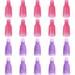 20 PCS Nail Polish Remover Clips Acrylic Nail Art Remover Plastic Nails Art Gel Cap Soak Off Clip Soak Off Nail Clips Set for Home and Professional Salon Use (10 Purple + 10 Rose Red)