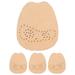 2 Pairs High Heel Inserts Comfortable Forefoot Pads Leather Forefoot Pads Girl High-heel Pads