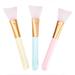 Face mask brush mask beauty tool soft silicone facial mud mask applicator hairless body lotion and body butter applicator tools Spa cream brush 3 Pcs