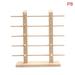 (Two row&five floor) Wood Sunglasses Eyeglass Rack Glasses Display Stand Holder Organizer Tray Frame