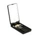 Folding LED Lighted Mirror Portable Pocket Makeup Mirror Rotating With 5 Brushes