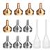 Etereauty 12pcs/set Small Funnels with Mini Dropper for Filling Bottles Containers Liquid