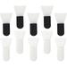 10PCS Silicone Brush Soft Silicone Facial Mud Masks Applicator Brush Hairless Body Lotion And Body Butter for Salon Home White Black