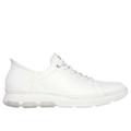 Skechers Men's Slip-ins Mark Nason: Casual Glide Cell Shoes | Size 10.5 | White | Leather/Synthetic/Textile