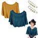 Mgoohoen Women Summer Scarfs Shawls Cape Sweater Elegant Shawl Wrap Poncho Topper Knitted A 2 PC Soft Shawls and Wraps
