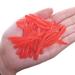 50pcs Fishing Soft Lure Silicone Worm Bait 0.4g/4.5cm Lifelike Shrimp Flavor Artificial Bait Fishing Tackle
