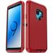 LeYi S9 Phone Case for Samsung Galaxy S9 Protective Case Cover 3 in 1 Full Body Shockproof Rubber Dustproof Rugged Defender Protection Phone Case for Galaxy S9 Red