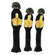 Knitted Golf Club Head Cover Golf Club Headcovers Protective Sleeve Wood Golf Covers Protection for Training Player Golf Sports Woods Adults