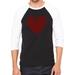 Love Yourself - Men s Raglan Baseball Word Art T-Shirt