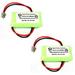 SPS Brand 2.4 V 500 mAh Replacement Battery for Uniden BBTY0510001 Cordless Phone (2 PACK)