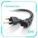 KONKIN BOO AC IN Power Cord Outlet Socket Cable Plug Lead For ADT system A-ADT8H-500 A-ADT8H 8-Channel Digital Video Recorder Tyco ADT A-SDR401E-80 System Camera Dvr Digital Video Recorder