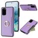 Allytech Galaxy S20 Wallet Case S20 Cover Ring Holder Stand PU Leather Slim Fit Shockproof Anti-Scratch Cash Pocket Protective Wallet Phone Case Cover for Samsung Galaxy S20 - Purple