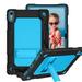 FIEWESEY for Lenovo Tab P11 2nd Gen Tablet Case Shoulder Strap Soft Silicone&Hard Back Hybrid Shockproof Kids Friendly Protective Case for Lenovo Tab P11 2nd Gen 11.5 (TB350FU/350XU)(Black/Blue)