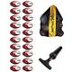 Optimum Bulk Razor Rugby Ball Red - size 4-20 Pack