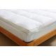 Extra Deep 7cm Thick Duck Feather Down Mattress Topper Double Bed 100% Cotton Cover Quilted Mattress Protector Enhancer Box Stitched (2000GSM) - 137x190 cm