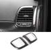 Tocatus Center Console Air Condition Vent Trim Interior Accessories for 2011-2019 Jeep Grand Cherokee ABS Carbon Fiber 2PCS
