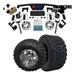 Hardcore Parts 4 Spindle Extension Lift Kit for Club Car DS (1982-2010) Golf Cart with 10 Machined/Gunmetal Vampire Wheels and 20 x10 -10 DOT rated All-Terrain tires