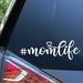 Sunset Graphics & Decals Mom Life Decal Vinyl Car Sticker | Cars Trucks Vans Walls Laptop | White | 7 x 2.25 inches | SGD000011