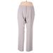 Giorgio Armani Wool Pants - High Rise Straight Leg Boyfriend: Gray Bottoms - Women's Size 48