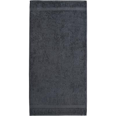 Handtuch DYCKHOFF "Planet", grau (anthrazit), B:50cm L:100cm, Walkfrottier, Obermaterial: 100% Baumwolle, Handtücher (Packung) Image