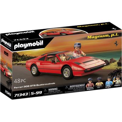 Konstruktions-Spielset PLAYMOBIL "Magnum, p.i. Ferrari 308 GTS Quattrovalvole (71343)" Spielbausteine bunt Kinder Ab 3-5 Jahren