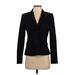 Calvin Klein Blazer Jacket: Short Black Solid Jackets & Outerwear - Women's Size 4