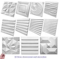 30x30 cm maison rénovation décor 3D panneau mural Non auto-adhésif 3d autocollant mural pierre brique carrelage salon papier peint étanche