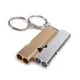 Mini Double Tube Whistle Aluminum Alloy High Frequency Black Outdoor Activitiessports Survival