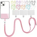 Cell Phone Lanyard Crossbody Adjustable Neck Strap for Around The Hand with Clear Tether Tab for