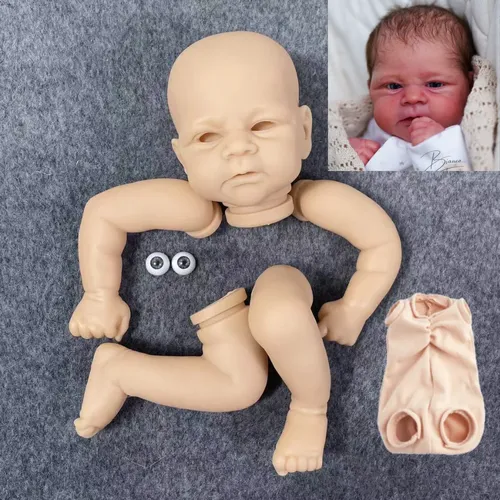 17 Zoll unbemalte wieder geborene Puppen-Kits Elijah Vinyl unvollendete Puppen teile hand