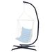 Versatile Hammock Chair Stand - Black Metal C-Shape