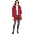 Tommy Hilfiger Damen Daunenmantel Down Coat With Fur Winter, Rot (Rouge), XXL