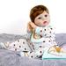 Aori Lifelike Reborn Baby Dolls 22 Inch Realistic Newborn Baby Boy Dolls Look Real with Hedgehog Toy and Doll Accessories