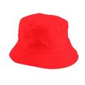 ManxiVoo hats Unisex Double Side Wear Reversible Bucket Hat Trendy Cotton Twill Canvas Sun Fishing Hat Fashion Cap sun hats for women Red