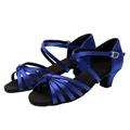 Fzm Dance Shoes For Women Women s Fashionable Soft Sole Comfortable Non Slip Latin Dance Shoes Blue US Size 7