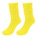 Ploknplq Womens Socks Socks Solid Color Crew Socks Colorful Lightweight Cotton Socks Thigh High Stockings Compression Socks for Women Yellow One Size