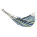 Fithood 200*150cm Portable Polyester & Cotton Hammock Green Strip