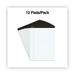 1PC Universal Premium Ruled Writing Pads with Heavy-Duty Back Wide/Legal Rule Black Headband 50 White 8.5 x 11 Sheets 12/Pack