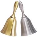 2pcs Service Bell for Sick Hand Held Christmas Bell Handbell Musical Bells for Crafts Restaurant Hand Bell Metal Table Bell Hotel Dish Bell Metal Clock The Bell Taiwan Bell