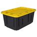 2 Pack Plastic Storage Latch Box Storage Bin with Lid and Wheels Stackable Storage Containers with Latching Buckle
