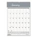 1PC House of Doolittle Bar Harbor Recycled Wirebound Monthly Wall Calendar 22 x 31.25 White/Blue/Gray Sheets 12-Month (Jan-Dec): 2024
