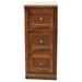 American Heartland 75003GS Poplar 3 Drawer File Cabinet Greystone