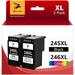 245XL Ink Cartridges for Canon ink 245 246 and Cannon 245 XL x 246XL Ink Cartridges for Canon PIXMA MG2522 TS3122 MX492 MX490 TR4500 TR4520 TS3322 Printer (2-Pack Black Tri-Color)