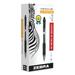 1PC Zebra Sarasa Dry Gel X20 Gel Pen Retractable Medium 0.7 mm Black Ink Smoke Barrel 12/Pack