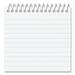 1PC Universal Wirebound Memo Pad with Coil-Lock Wire Binding Narrow Rule Orange Cover 50 White 3 x 5 Sheets 12/Pack