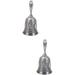 Small Hand Bell 2pcs Call Decorative Tea Held Brass Supplies Classroom Gifts Alloy Shaker Bar Favors Home Vintage