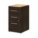 Office 500 16W 3 Drawer File Cabinet in Black Walnut - Engineered Wood