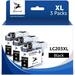 LC203 LC201 LC203XL Ink Cartridges Compatible for Brother LC203 Ink cartridges Work for MFC-J880DW MFC-J480DW MFC-J460DW MFC-J4420DW MFC-J485DW MFC-J885DW(3 Black)